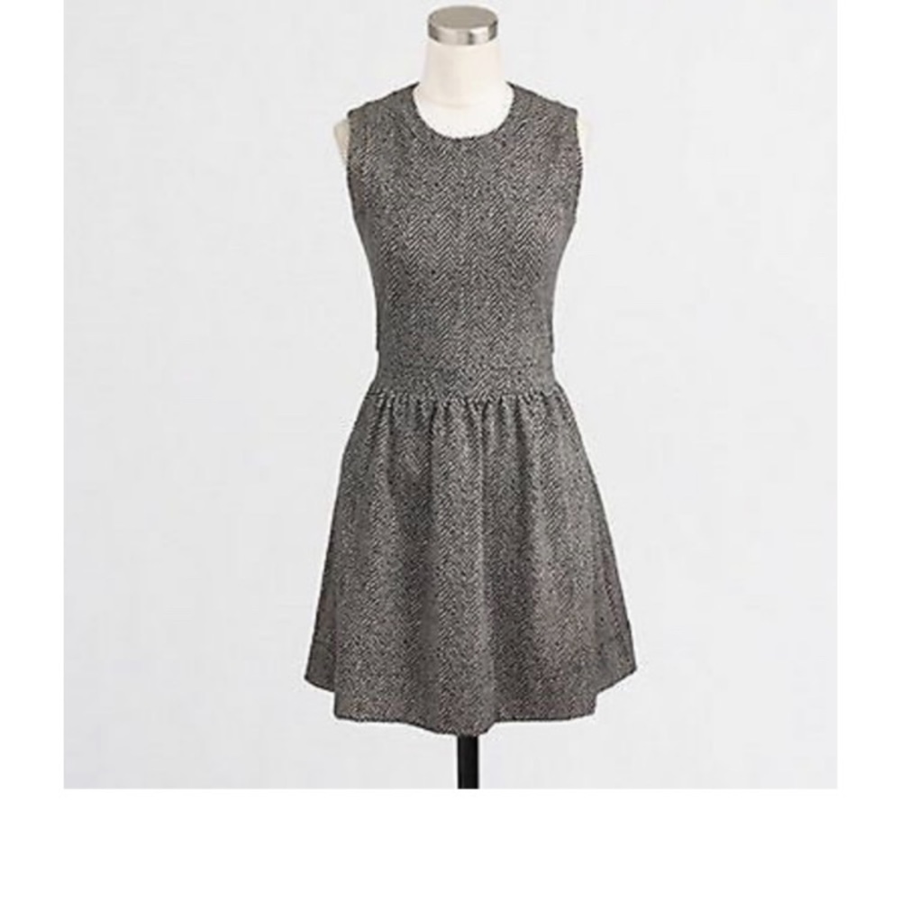 J Crew Herringbone Sleeveless Dress